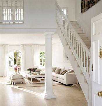 Stairs design in house in renaissance style.