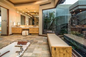 Modern Spa Bathroom with Natural Integration