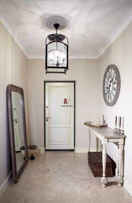 Photo of hallway in private house in loft style.