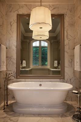 Photo of bathroom in house in renaissance style.