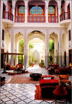 Oriental style in private house.