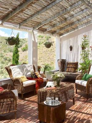 Terrace in cottage.