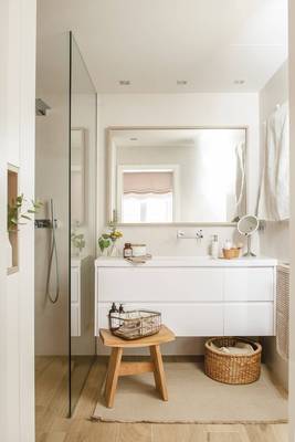 Photo of bathroom in house in contemporary style.