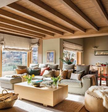 Cozy Alpine Chalet: Harmony of Wood and Light in a Modern Interior