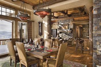 Beautiful example of studio in private house in Chalet style.
