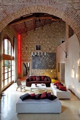 Photo of  in country house in loft style.