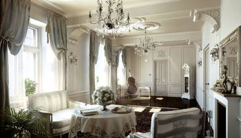 Photo of fretwork in private house interior.