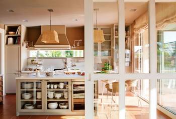Kitchen example in private house in scandinavian style.