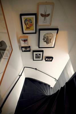 Stairs example in cottage in scandinavian style.