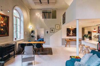 Loft style in private house.