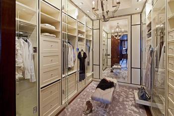 Wardrobe in private house in Art Deco style.