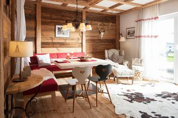 Chalet style in private house.