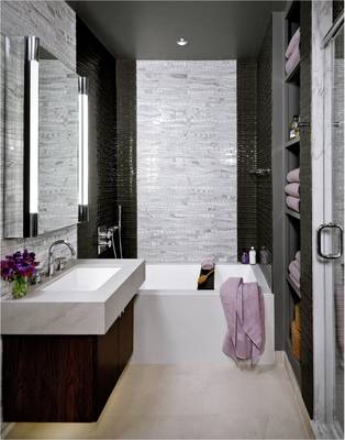 Photo of bathroom in country house in contemporary style.